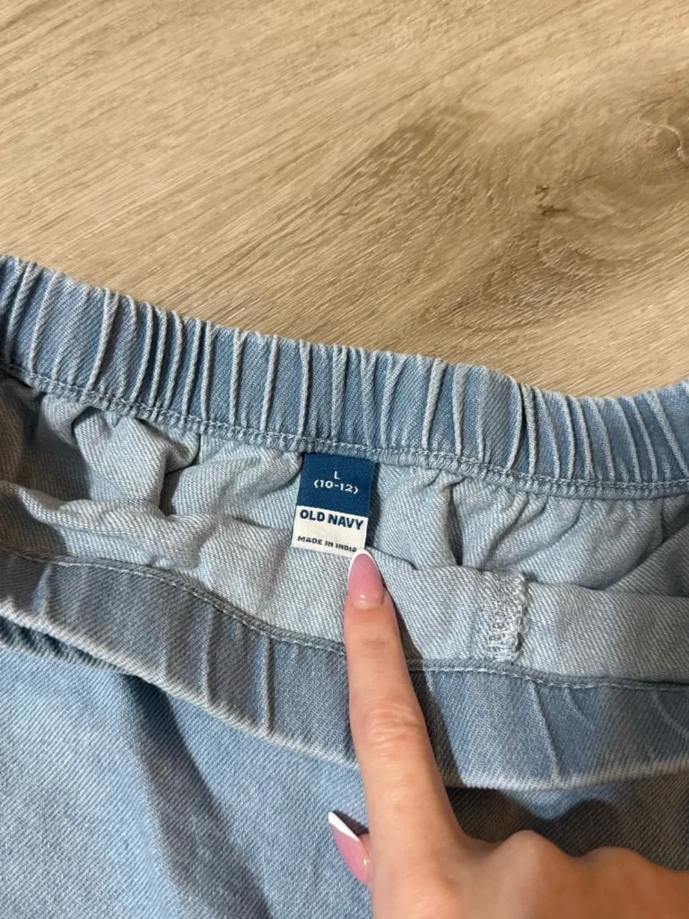 Old Navy Light Blue Denim Skort Size (10/12 in Girls)